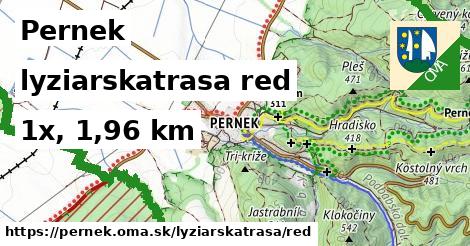 Pernek Lyžiarske trasy červená 