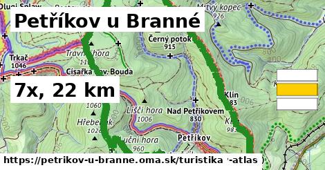 Petříkov u Branné Turistické trasy  