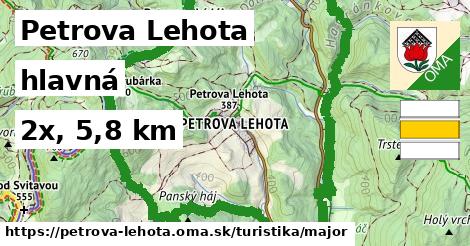 Petrova Lehota Turistické trasy hlavná 