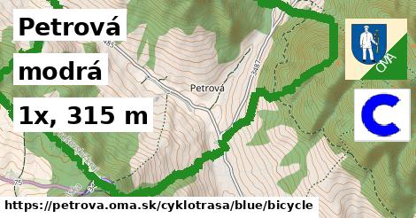 Petrová Cyklotrasy modrá bicycle