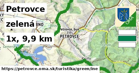 Petrovce Turistické trasy zelená iná