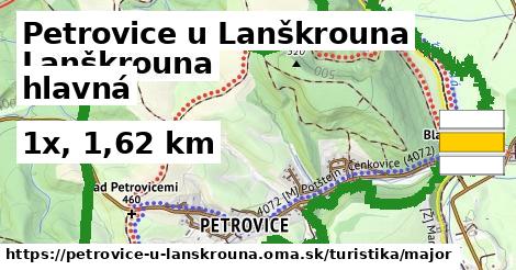 Petrovice u Lanškrouna Turistické trasy hlavná 