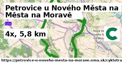 Petrovice u Nového Města na Moravě Cyklotrasy  