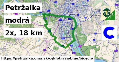 Petržalka Cyklotrasy modrá bicycle