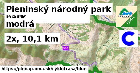 Pieninský národný park Cyklotrasy modrá 