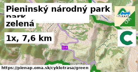 Pieninský národný park Cyklotrasy zelená 