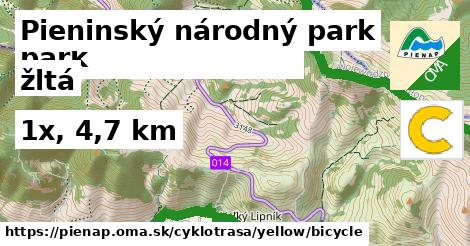 Pieninský národný park Cyklotrasy žltá bicycle