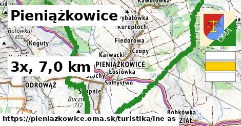 Pieniążkowice Turistické trasy iná 