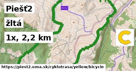 Piešť2 Cyklotrasy žltá bicycle