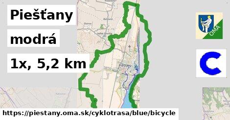 Piešťany Cyklotrasy modrá bicycle