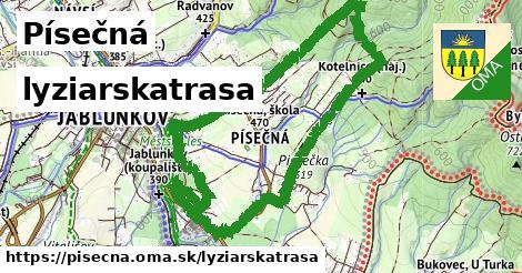 Písečná Lyžiarske trasy  