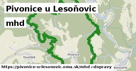 Pivonice u Lesoňovic Doprava  