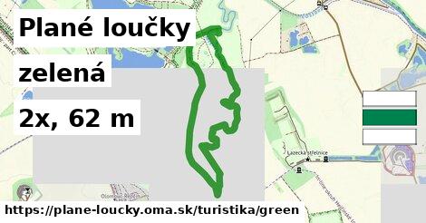 Plané loučky Turistické trasy zelená 