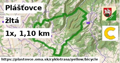 Plášťovce Cyklotrasy žltá bicycle