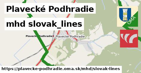 Plavecké Podhradie Doprava slovak-lines 