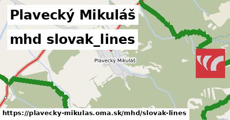 Plavecký Mikuláš Doprava slovak-lines 