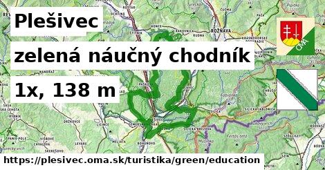 Plešivec Turistické trasy zelená náučný chodník