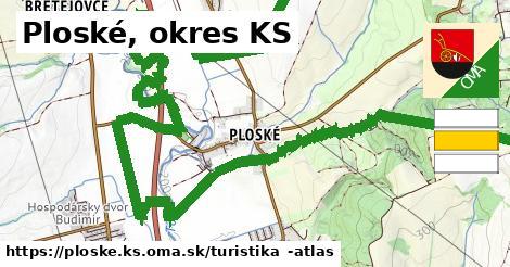 Ploské, okres KS Turistické trasy  