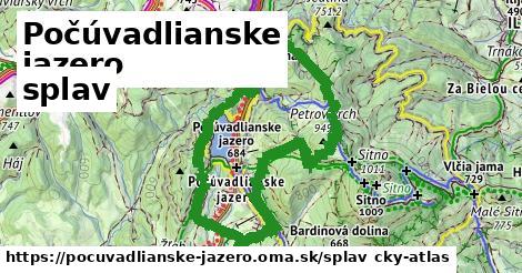 Počúvadlianske jazero Splav  