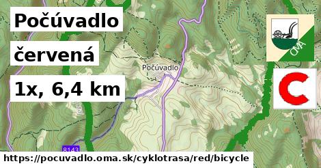 Počúvadlo Cyklotrasy červená bicycle