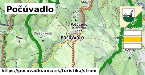 Počúvadlo Turistické trasy strom 