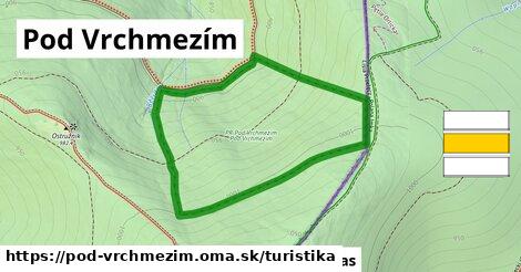 Pod Vrchmezím Turistické trasy  