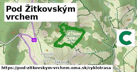 Pod Žitkovským vrchem Cyklotrasy  