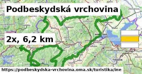 Podbeskydská vrchovina Turistické trasy iná 