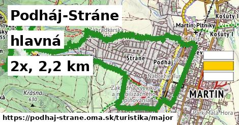 Podháj-Stráne Turistické trasy hlavná 