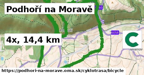 Podhoří na Moravě Cyklotrasy bicycle 