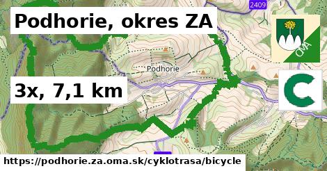 Podhorie, okres ZA Cyklotrasy bicycle 