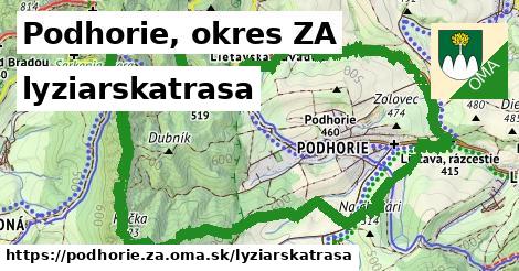 Podhorie, okres ZA Lyžiarske trasy  