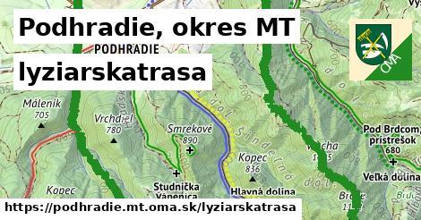 Podhradie, okres MT Lyžiarske trasy  