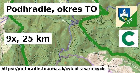 Podhradie, okres TO Cyklotrasy bicycle 