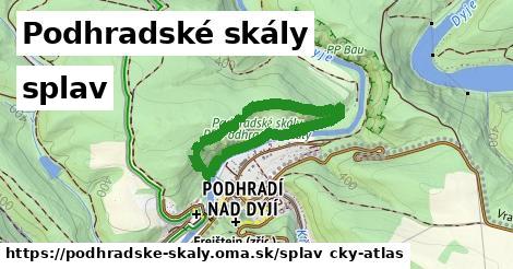 Podhradské skály Splav  