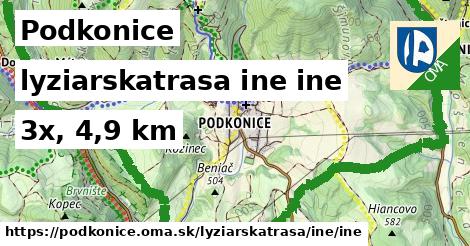 Podkonice Lyžiarske trasy iná iná