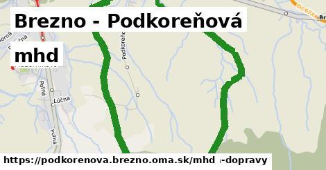 Brezno - Podkoreňová Doprava  