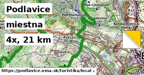 Podlavice Turistické trasy miestna 