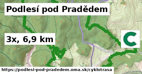 Podlesí pod Pradědem Cyklotrasy  