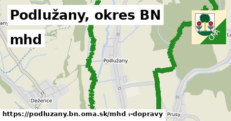 Podlužany, okres BN Doprava  