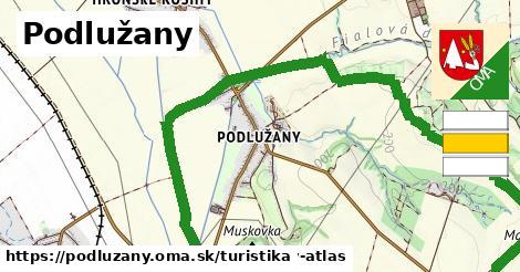 Podlužany Turistické trasy  