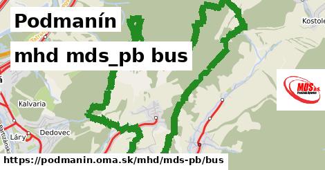 Podmanín Doprava mds-pb bus