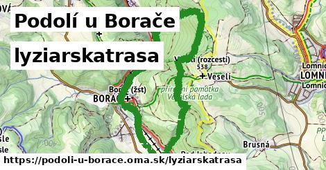 Podolí u Borače Lyžiarske trasy  