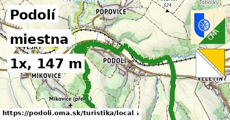 Podolí Turistické trasy miestna 