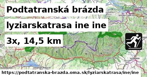 Podtatranská brázda Lyžiarske trasy iná iná