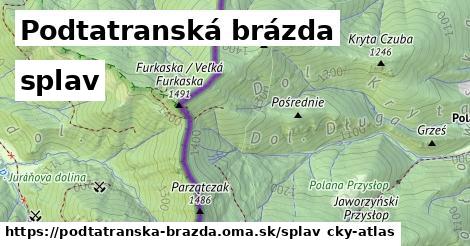 Podtatranská brázda Splav  