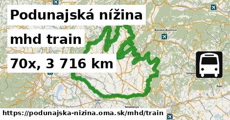 Podunajská nížina Doprava train 