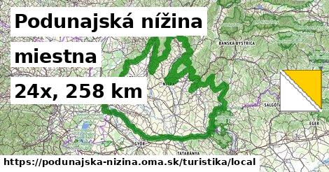 Podunajská nížina Turistické trasy miestna 