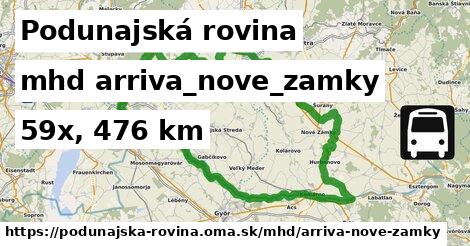 Podunajská rovina Doprava arriva-nove-zamky 