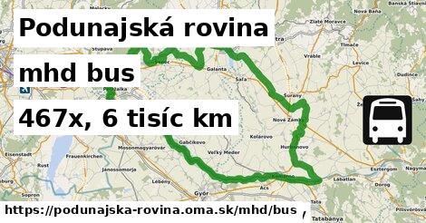 Podunajská rovina Doprava bus 